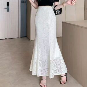 Simple Design White Skirt