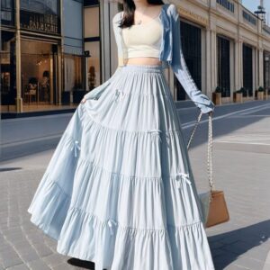 Blue Long Skirt